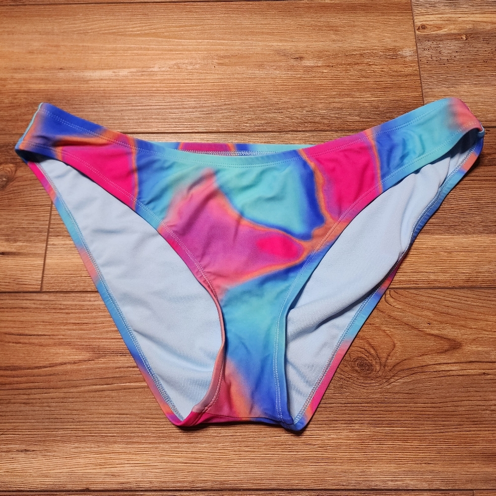 Wild Fable Bikini Bottom Womens 1X Blue Pink NEW